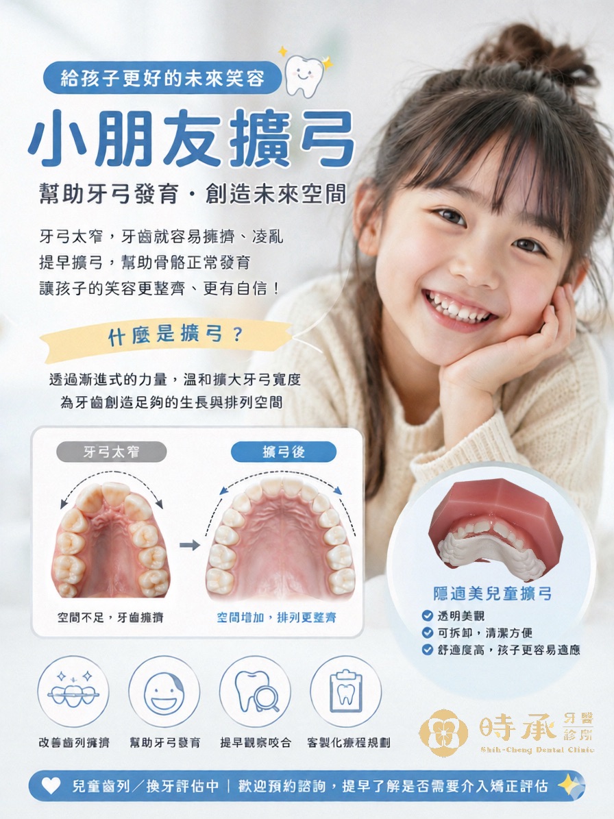 孩子牙齒越長越亂，不一定是牙齒太大，可能是牙弓空間太小！